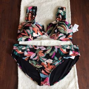 Time and tru swimsuit bikini plus size 3X new